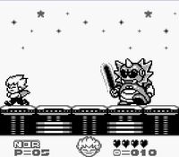 une photo d'Ã©cran de Kid Dracula sur Nintendo Game Boy